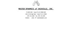 Desktop Screenshot of masterdynamics.com